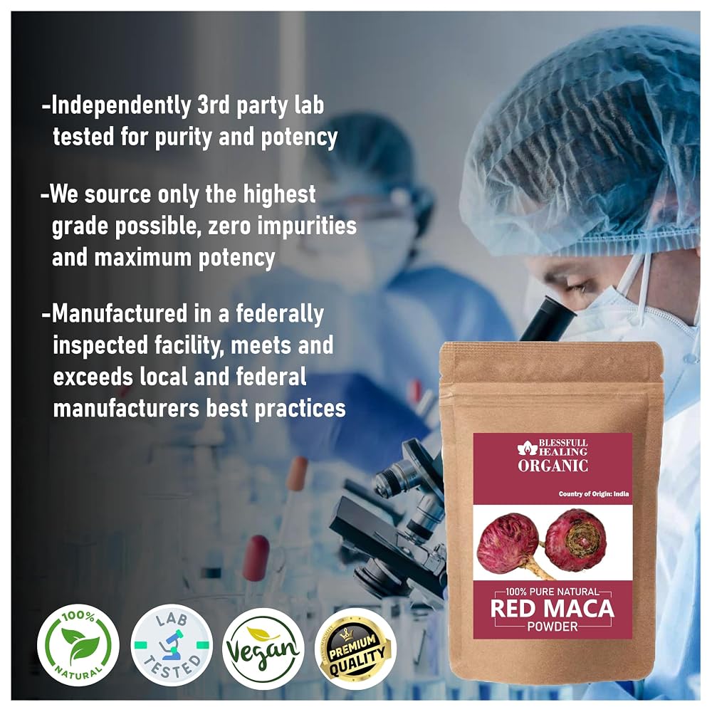 Blessfull Healing Organic Red Maca Powder - 300g - image 3