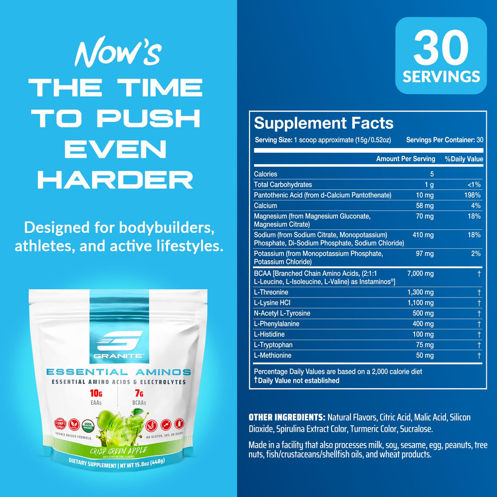 Granite Supplements Intra Workout Powder - Essential and Branch Chain