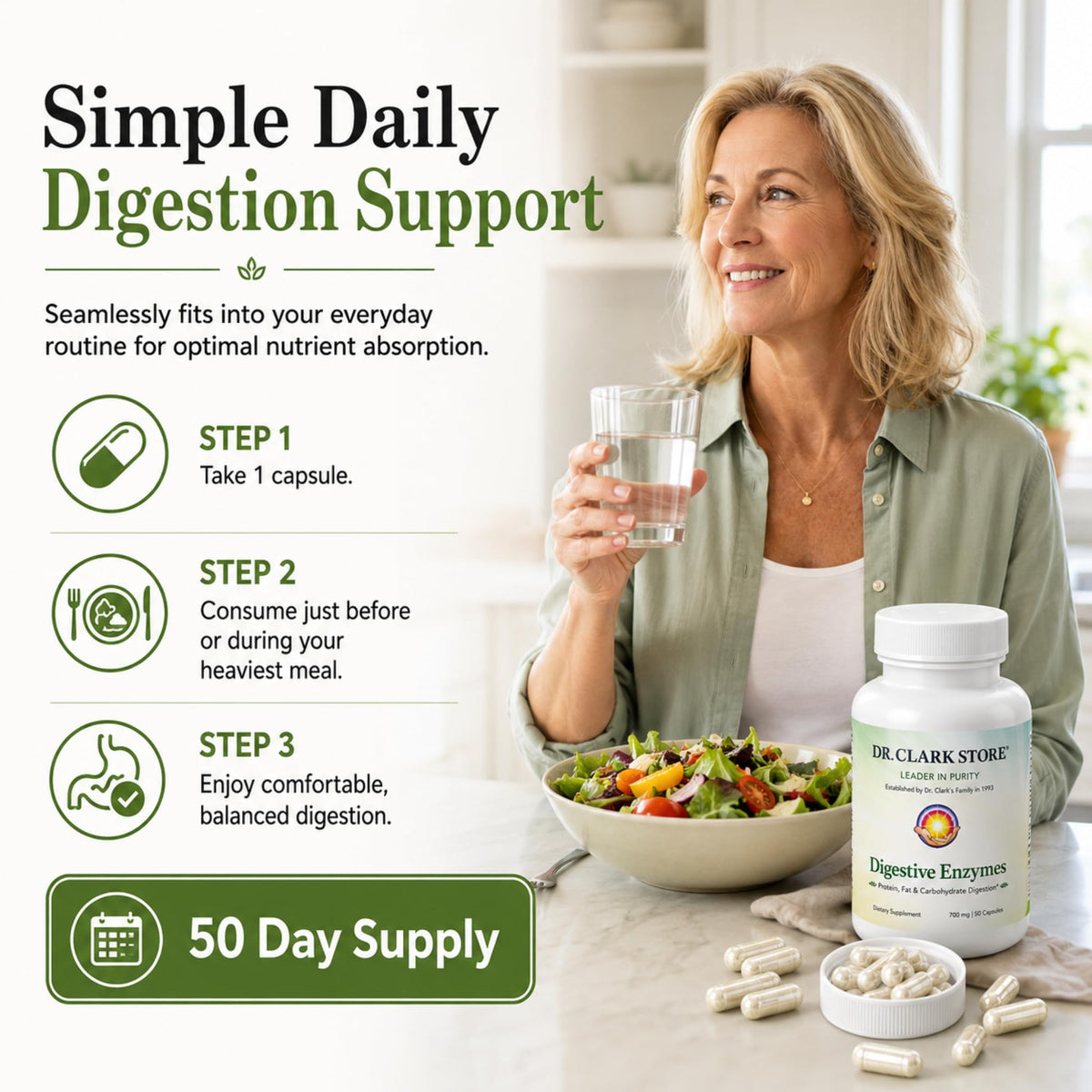 Dr Clark Store Digestive Enzymes Supplement