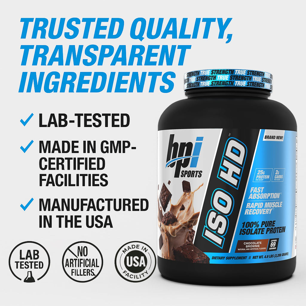 BPI Sports ISO HD Isolate Protein Powder - 5.4 Pounds - image 6