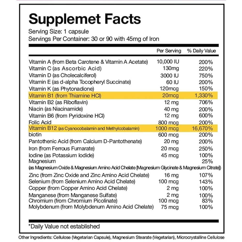 Amazon Pharmacy Procare Bariatric Multivitamin with Iron - 1 Capsules - image 2
