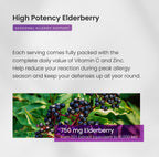 NutraChamps Elderberry Capsules 1000mg with Vitamin D3 - 120 Capsules - image 5
