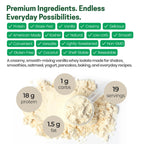 Z Natural Foods Whey Protein Isolate- Grass-Fed, No Sugar