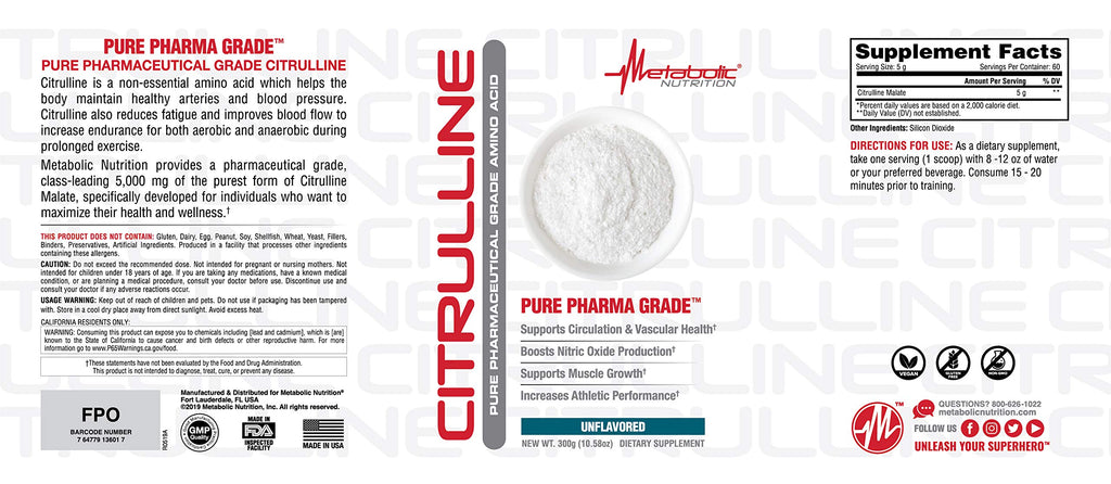 Metabolic Nutrition Citrulline