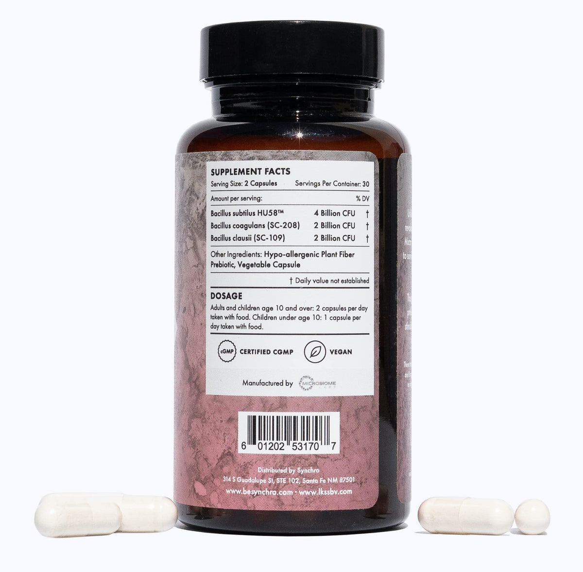 Synchro Micro•Bios Spore-Form Probiotic Immune Support - 60 Capsules - image 2