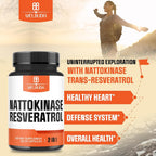 WELBUDA Nattokinase Supplement with Trans-Resveratrol - 30 Capsules - image 3