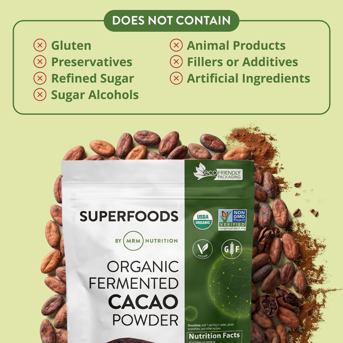 MRM Organic Fermented Cacao Powder - 8.5 oz - image 8