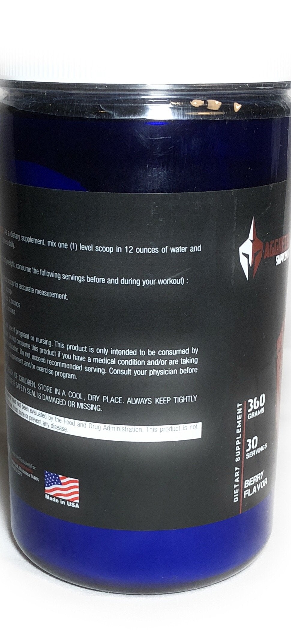 Aggressor Supplements Regenerate BCAA Amino Acids Recovery - 30 Servings - image 2