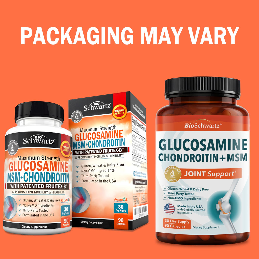 BioSchwartz Glucosamine Chondroitin MSM Joint Support - 90 Capsules - image 2