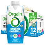 Orgain Organic Vegan Protein Shake Vanilla - 12 Pack