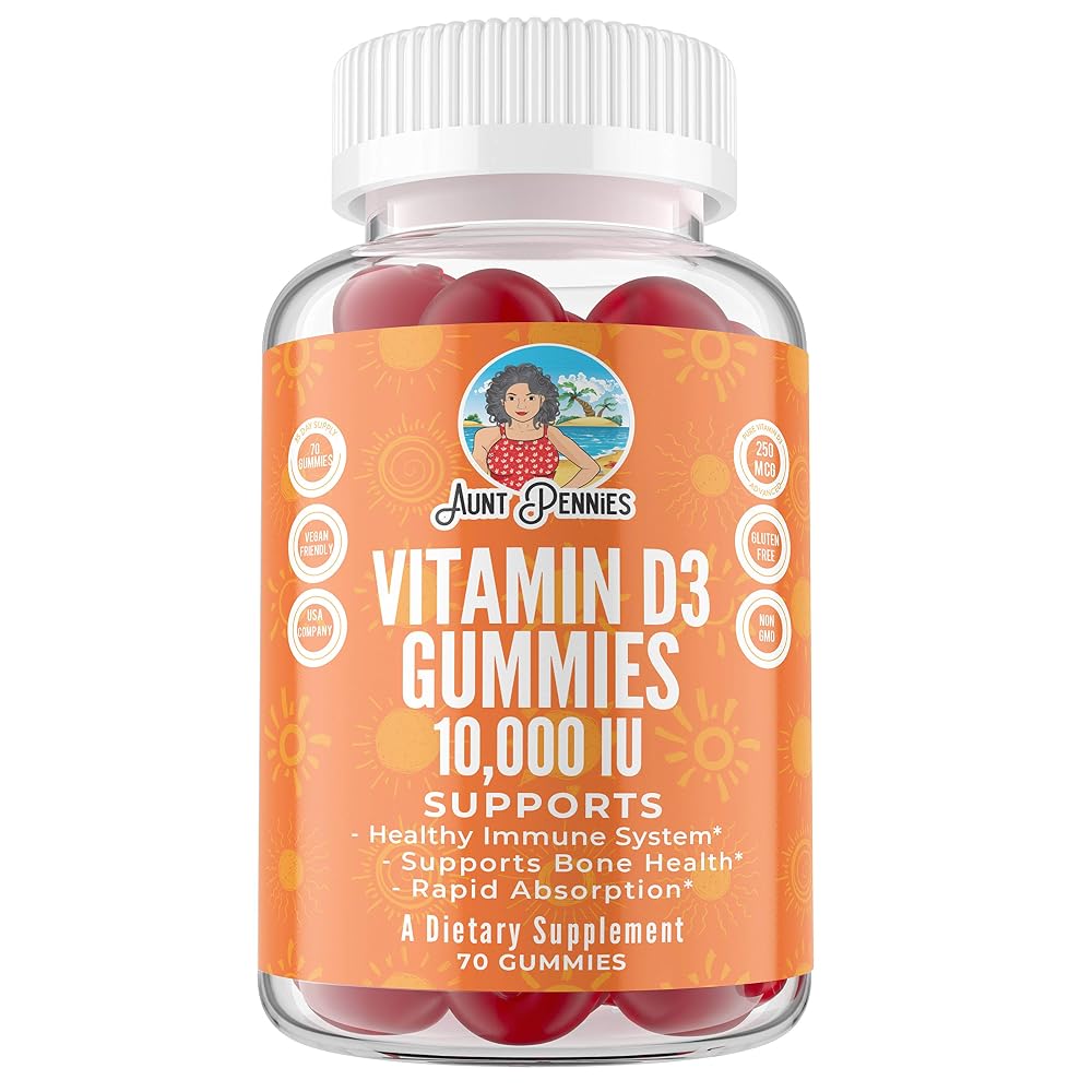 flexSTICK Vitamin D3 10000 IU Gummies Immune Support - 70 Gummies