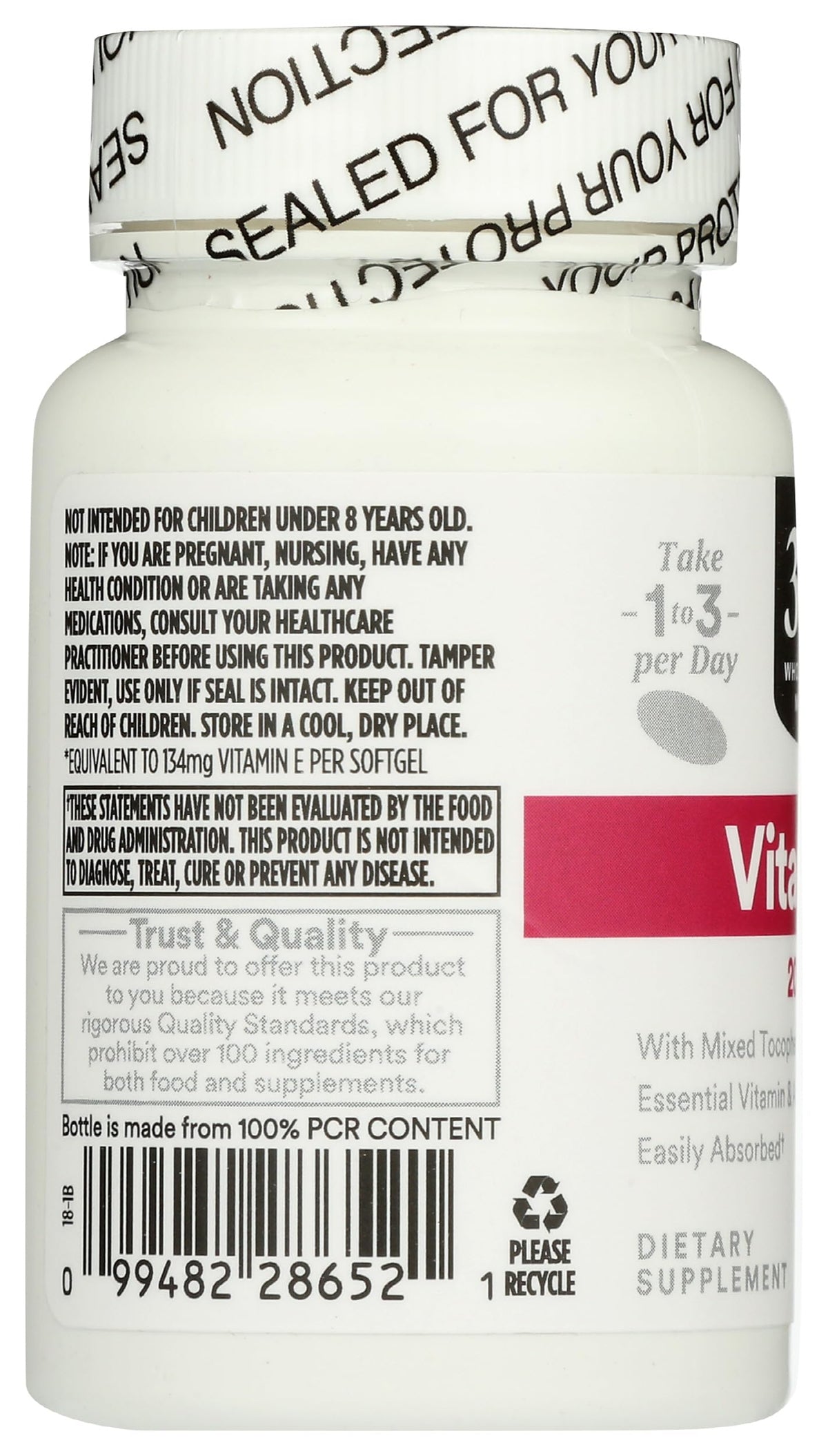 365 by Whole Foods Market Vitamin E 200 IU - 120 Softgels - image 4