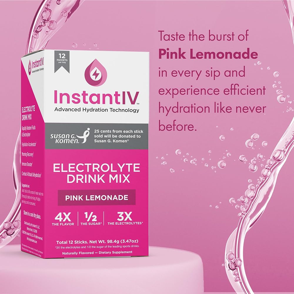 instant IV Electrolytes Powder for Hydration & Recovery - 12 Packets - image 3