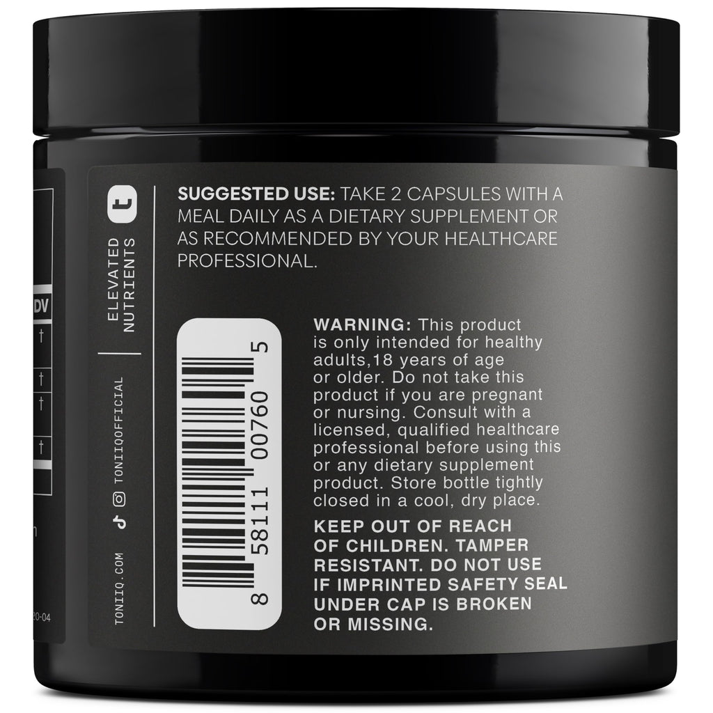 Toniiq Ashwagandha 40:1 Concentrated Extract - 120 Capsules - image 8