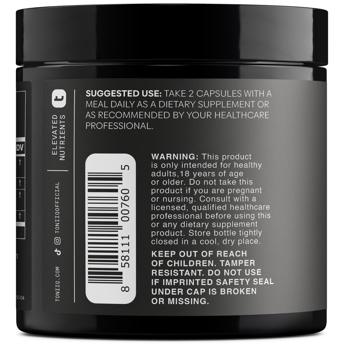 Toniiq Ashwagandha 40:1 Concentrated Extract - 120 Capsules - image 8