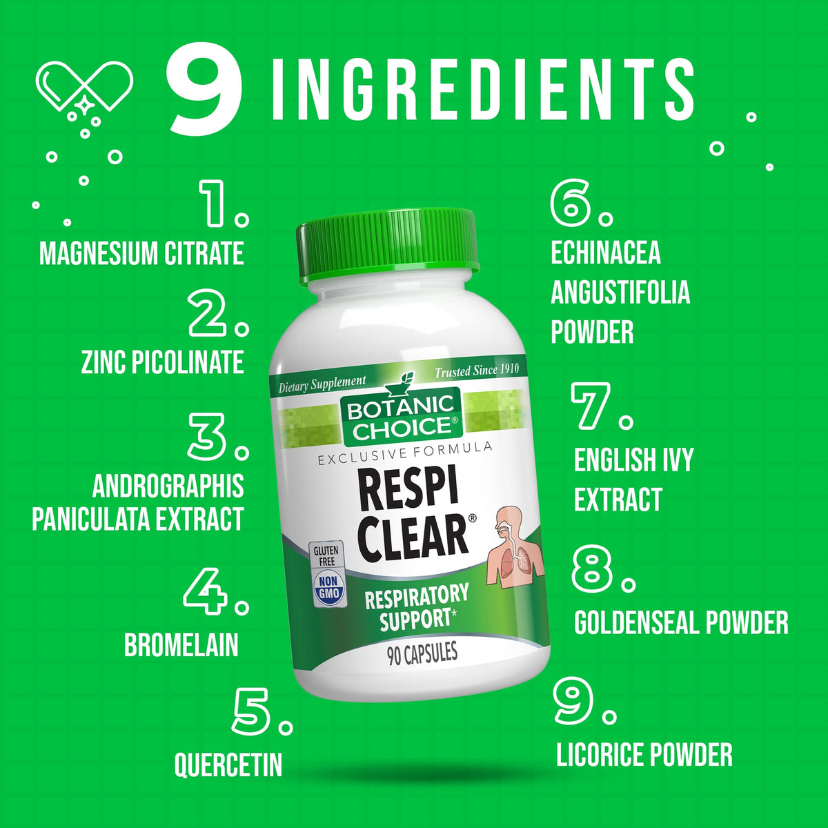 Botanic Choice Respi Clear Respiratory Support - 90 Capsules - image 4