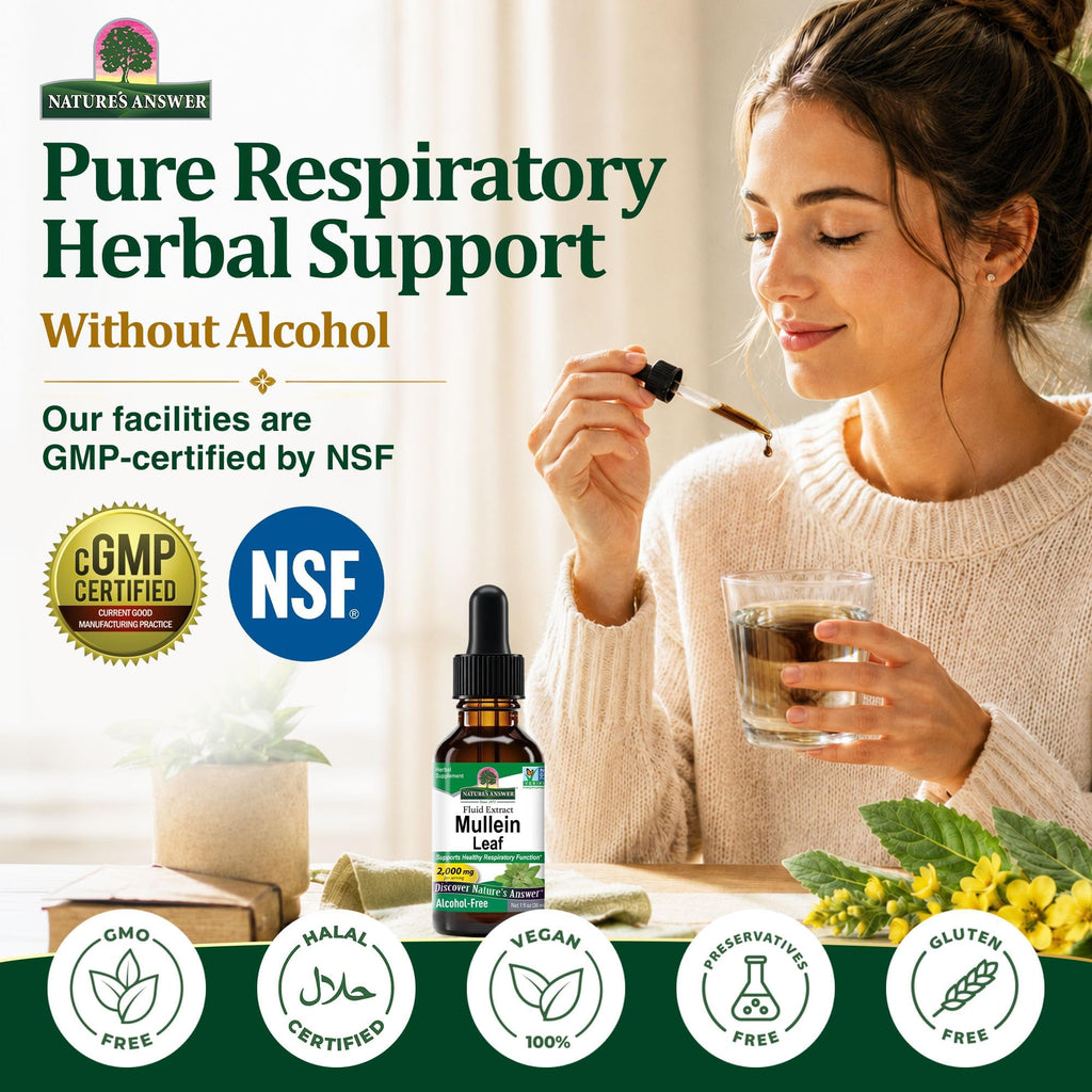 Nature's Answer Mullein Leaf Herbal Supplement - 1 Fl Oz - image 4