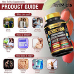 Tenmido Berberine Supplement 10-in-1 Formula - 120 Capsules - image 6