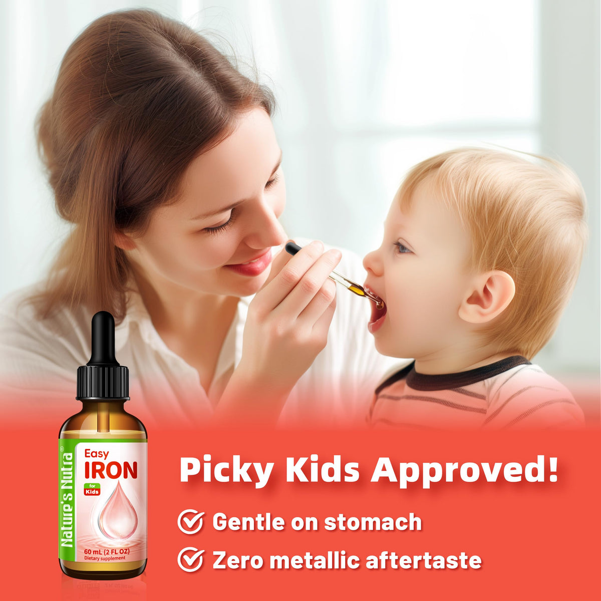 Nature's Nutra Easy Iron Liquid Drops for Kids - 2 fl oz - image 4