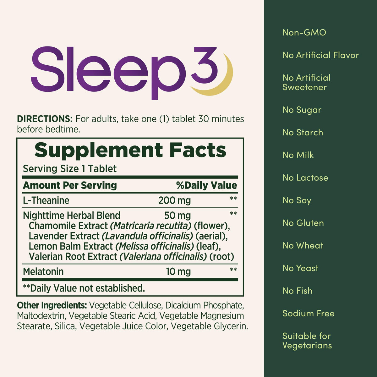 Nature's Bounty Sleep3 Melatonin 10mg