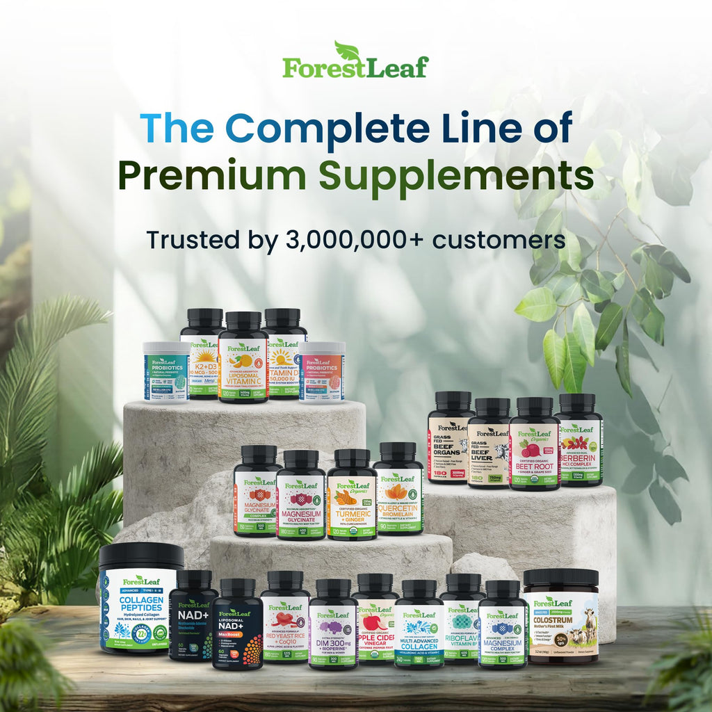ForestLeaf Hyaluronic Acid 100mg with Vitamin C - 120 Capsules - image 7