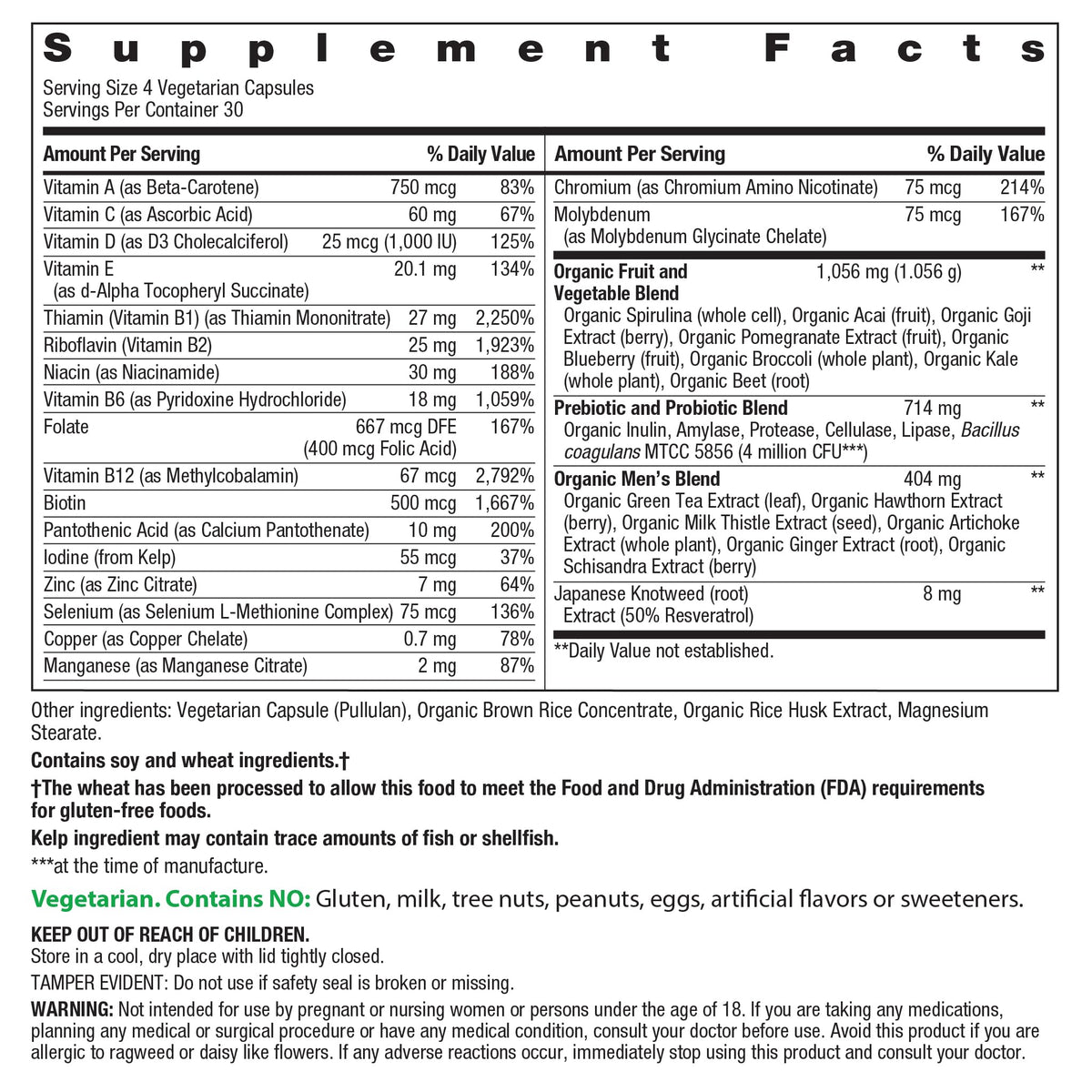 Rainbow Light Multivitamin for Men - 120 Capsules - image 2