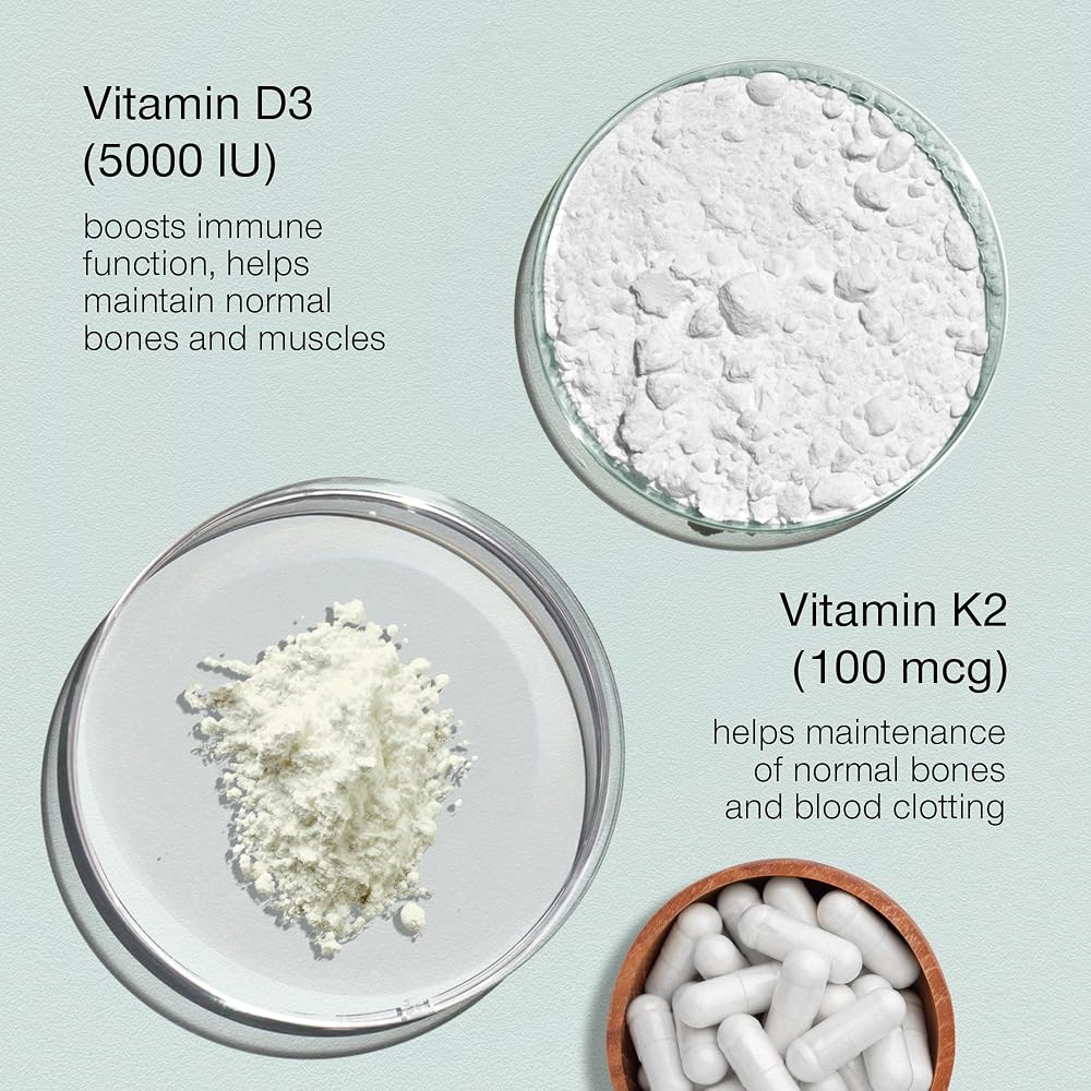 SuperSelf Vitamin D3 K2 Capsules for Bones & Teeth - 60 Capsules - image 4