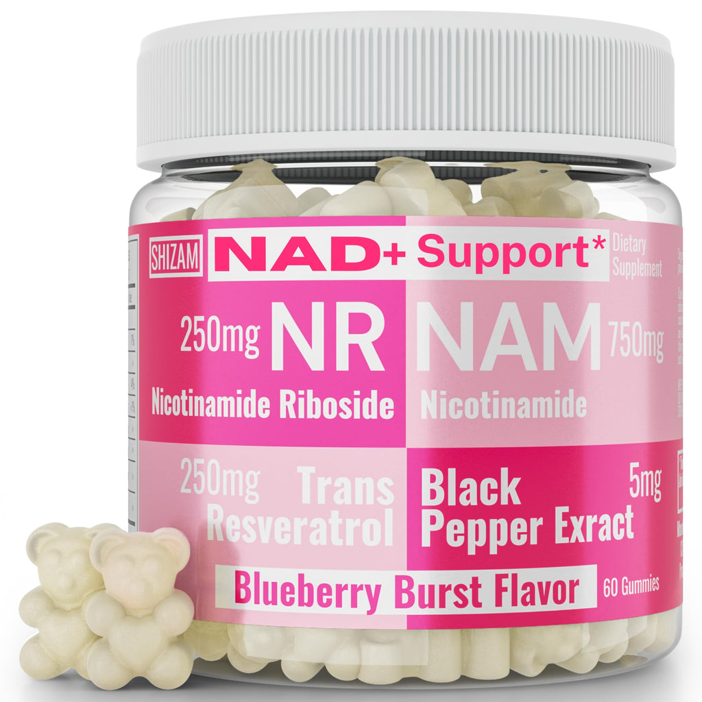 SHIZAM Nicotinamide Riboside NAD+ Gummies - 60 Count