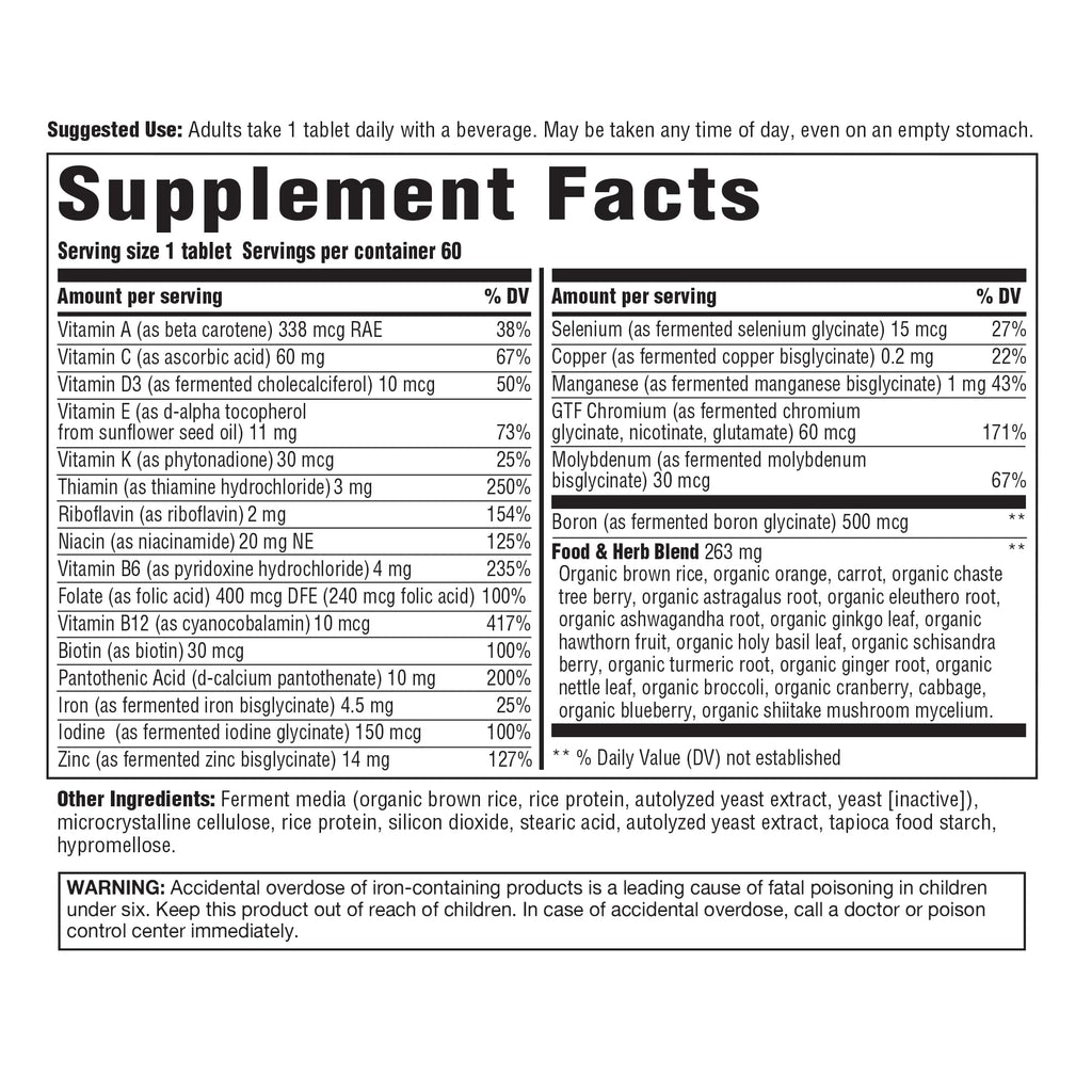 Innate Response Formulas Women's Multivitamin Over 40 - 60 Tablets - image 2