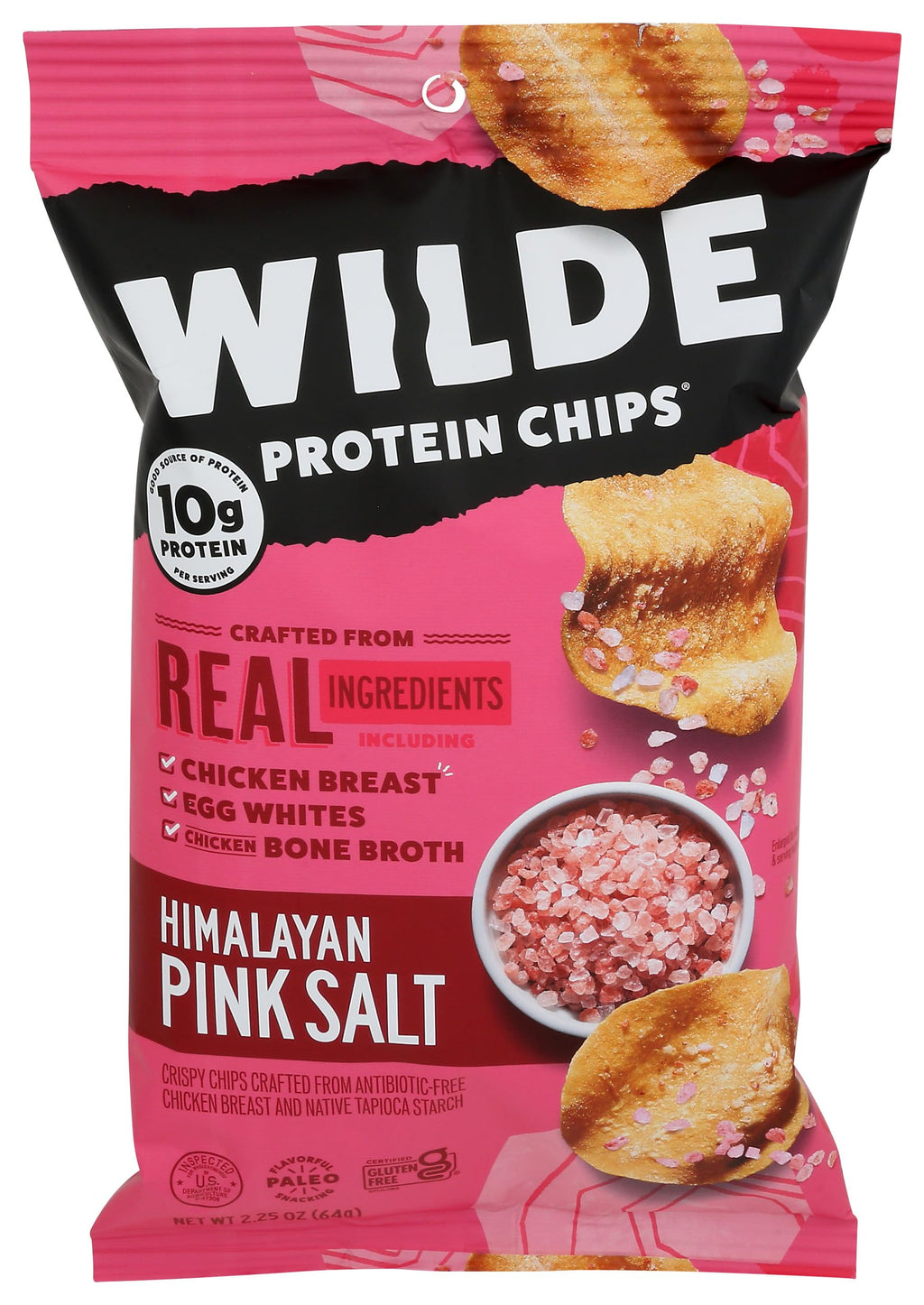 Wilde Chips Himalayan Pink Salt Chicken Chips - 2.25 oz