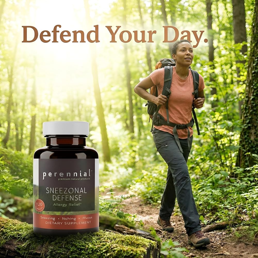 Perennial Sneezonal Defense Allergy Relief Formula - 120 Vegetarian Capsules - image 9