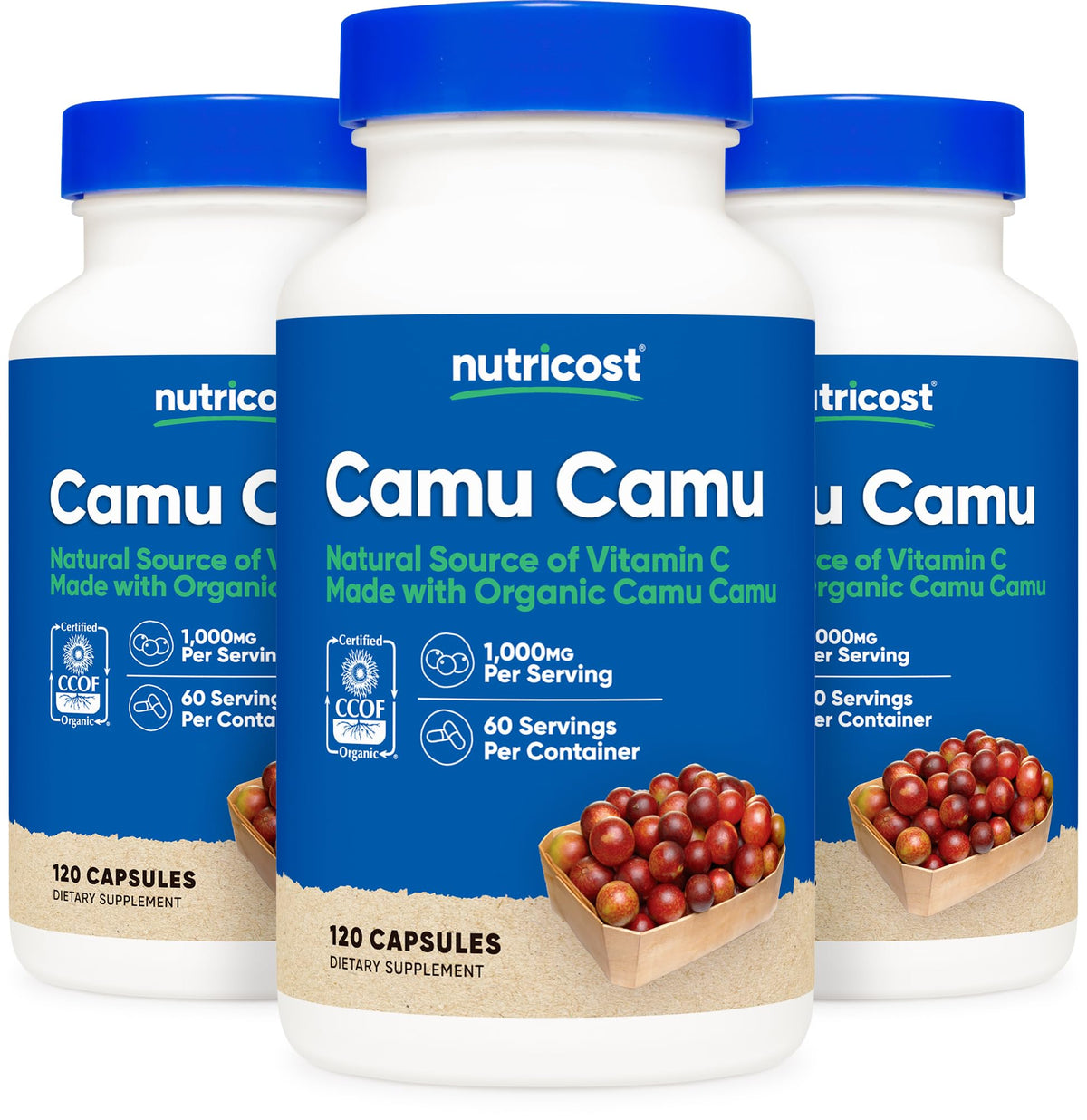 Nutricost Camu Camu 1000mg Vitamin C Capsules - 120 Capsules - image 6