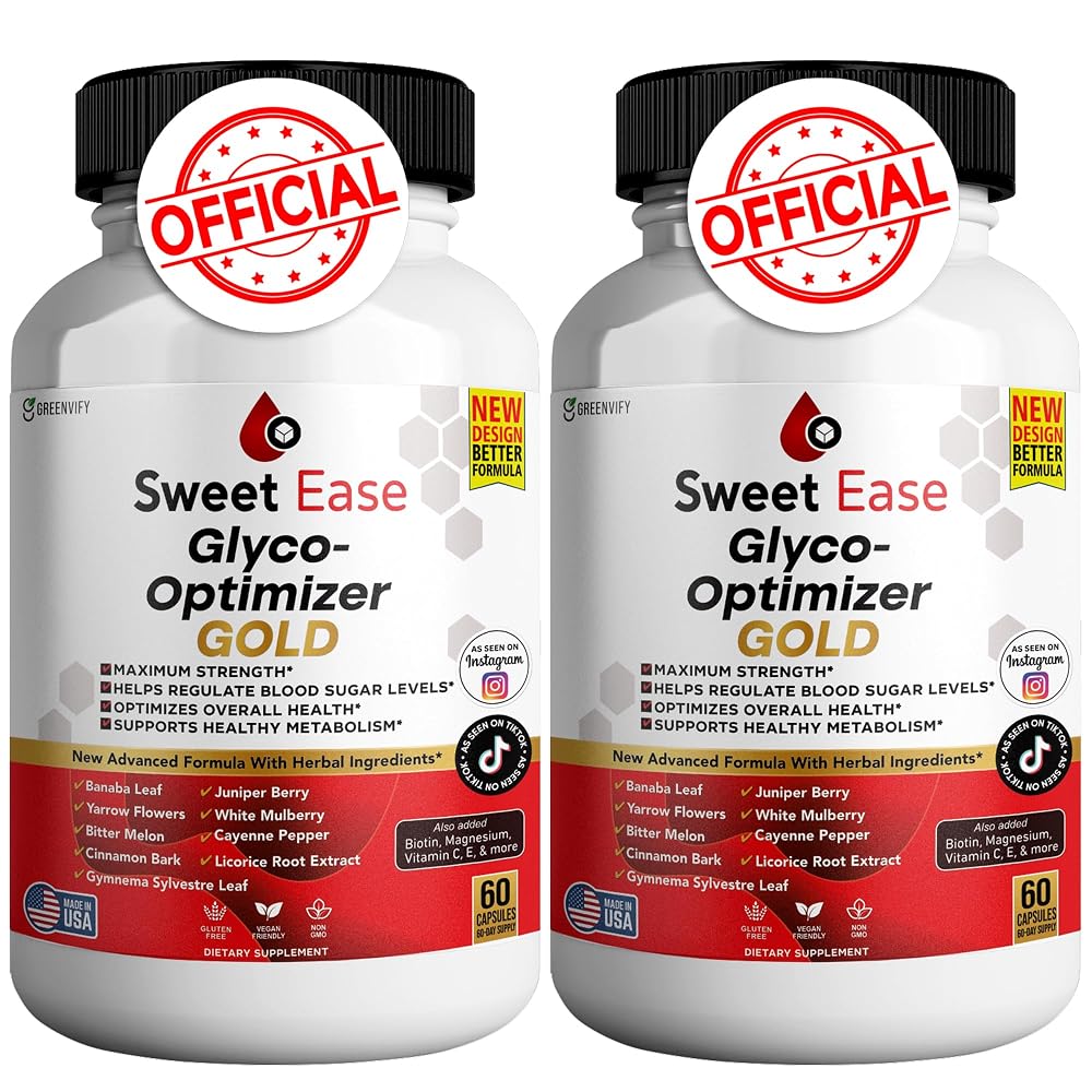GREENVIFY Sweet Ease Glyco Optimizer Capsules - 120 Count