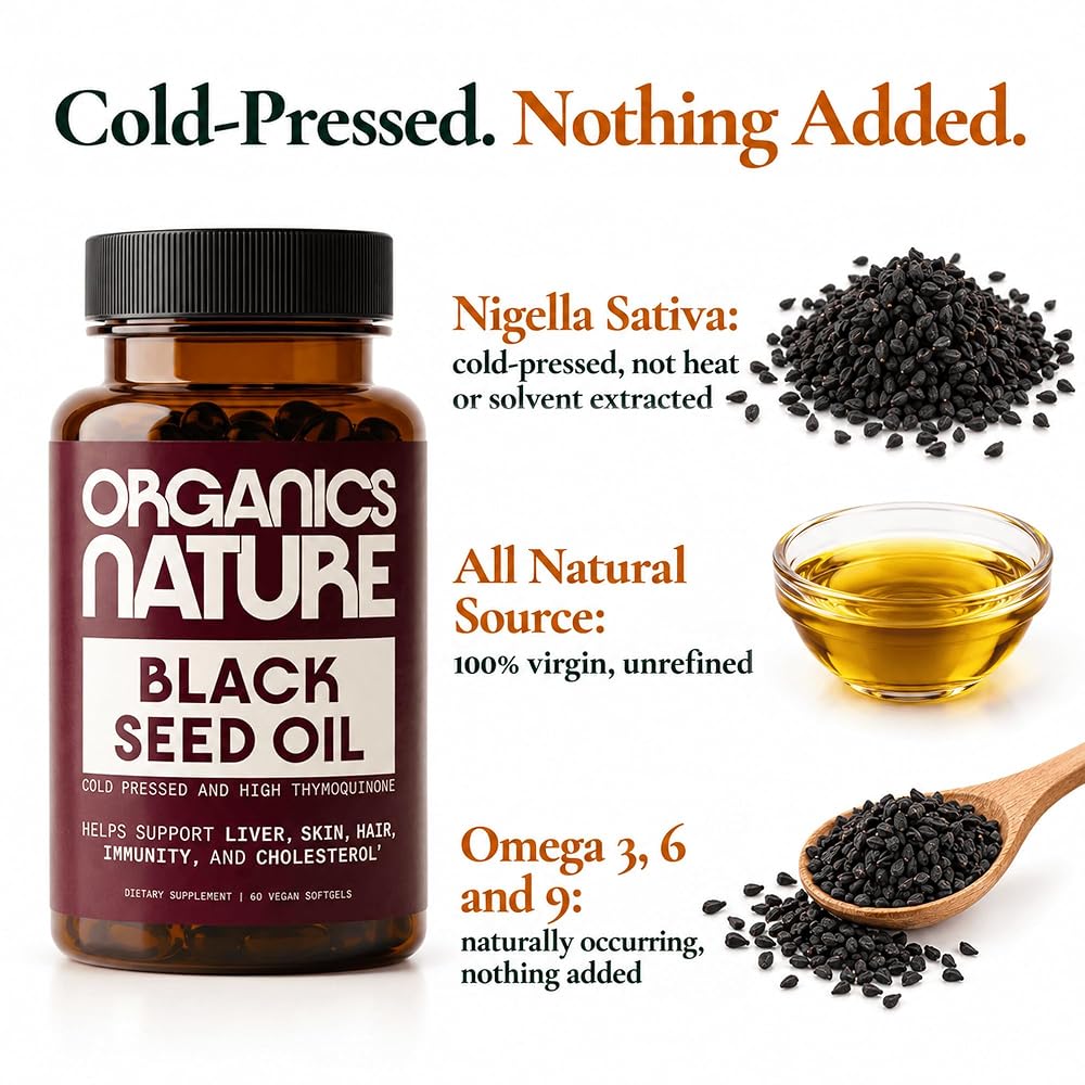 ORGANICS NATURE Black Seed Oil 1000mg - image 3