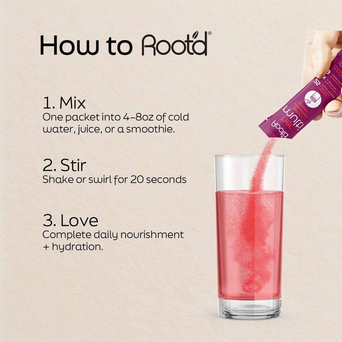 Root'd Multivitamin Powder with 3X Electrolytes for Men - 24 Vitamins