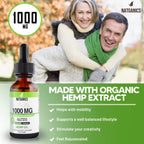 Natganics Organic Hemp Oil 1000mg - Ultra Premium Hemp Oil Drops