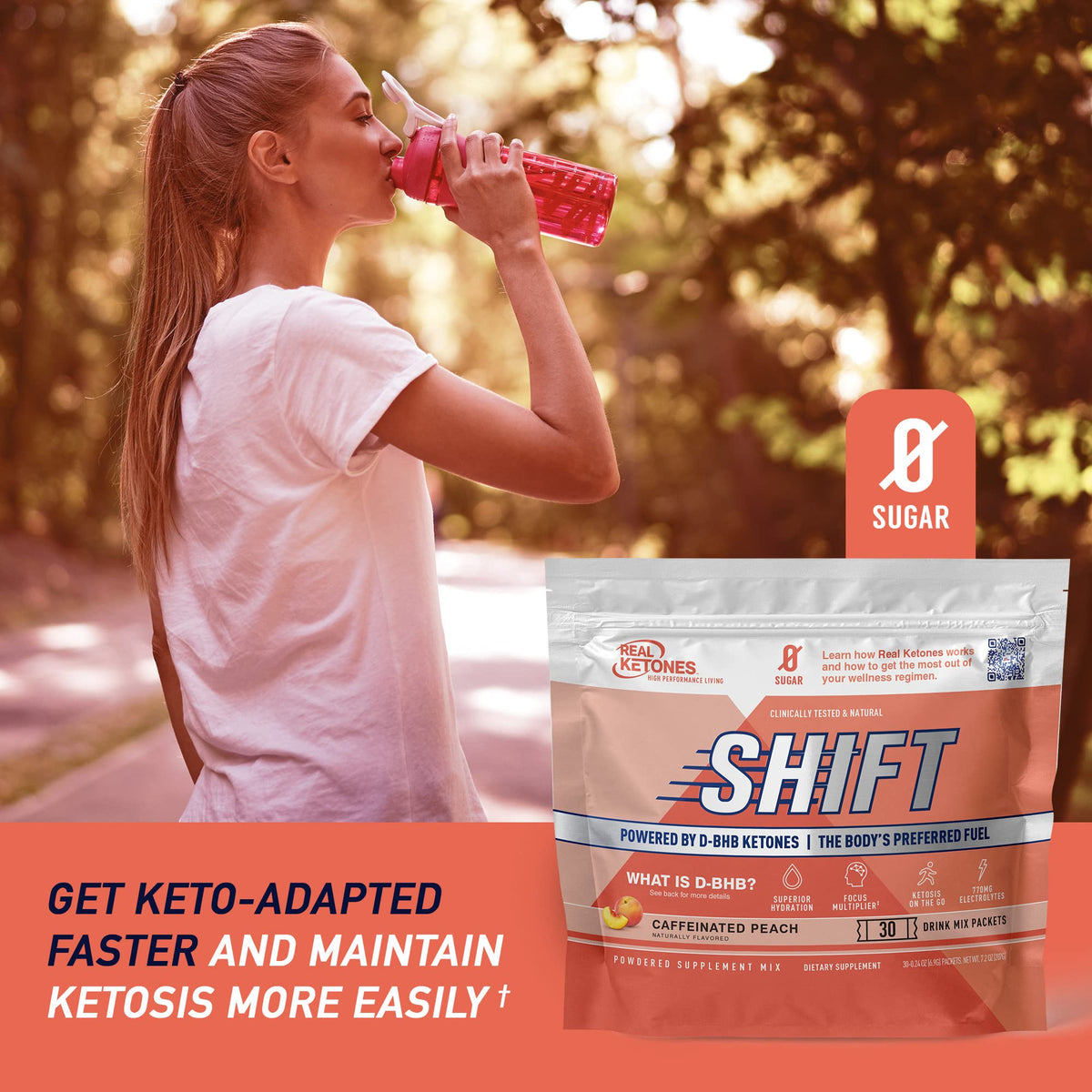 Real Ketones Shift Exogenous Keto D-BHB + Sugar Free Electrolyte