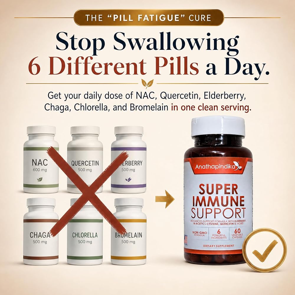 Anathapindika Health Super Immune Support 6-in-1 - 60 Capsules - image 3