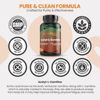 EarthNutri Acetyl-L-Carnitine 500mg - 90 Capsules - image 3