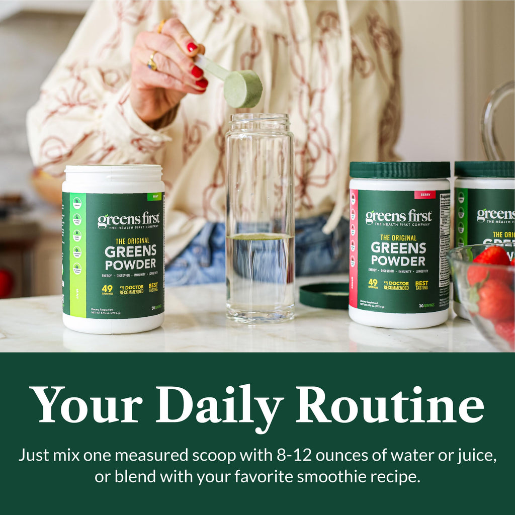 Greens First Original Greens Powder - 49 Superfoods - Organic Fruits