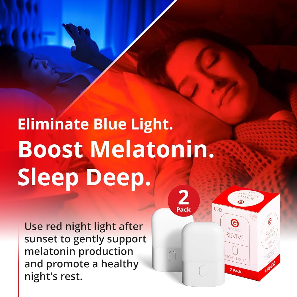 Gamma Revive 670nm Red Night Light for Sleep - 2 Pack - image 3