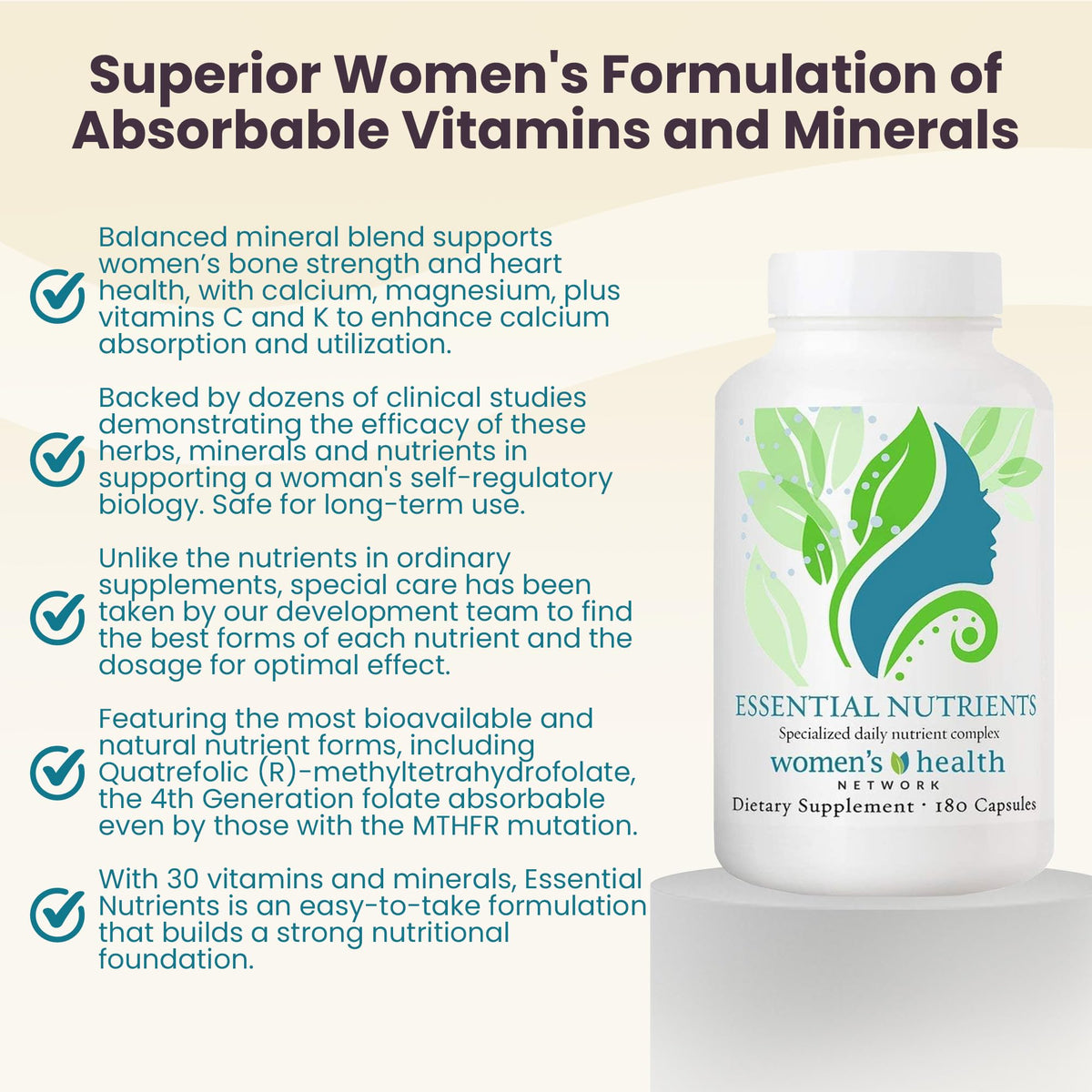 Women's Health Network Essential Nutrients Methylated Multivitamin - image 2