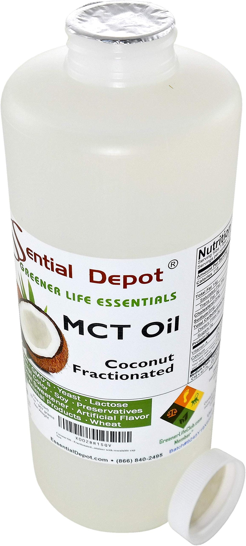Essential Depot Fractionated MCT Coconut Oil - 160 Fl Oz - image 3