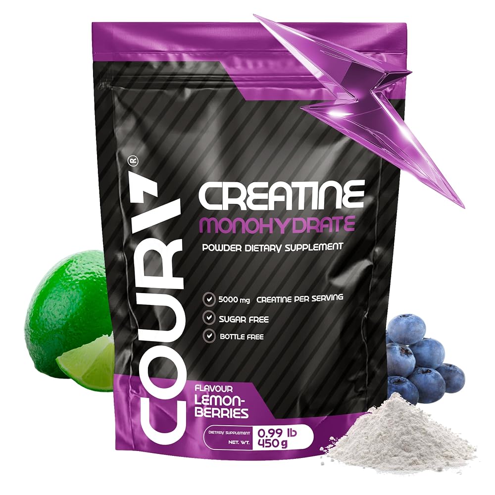 COURA Lemon-Berries Creatine Monohydrate Powder - 450g
