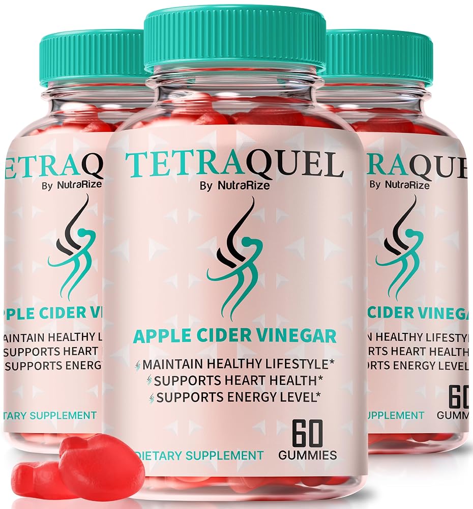 NutraRize Tetraquel Keto ACV Gummies - 180 Gummies