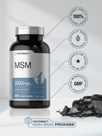 Horbäach MSM Supplement 3000mg - 300 Caplets - image 5