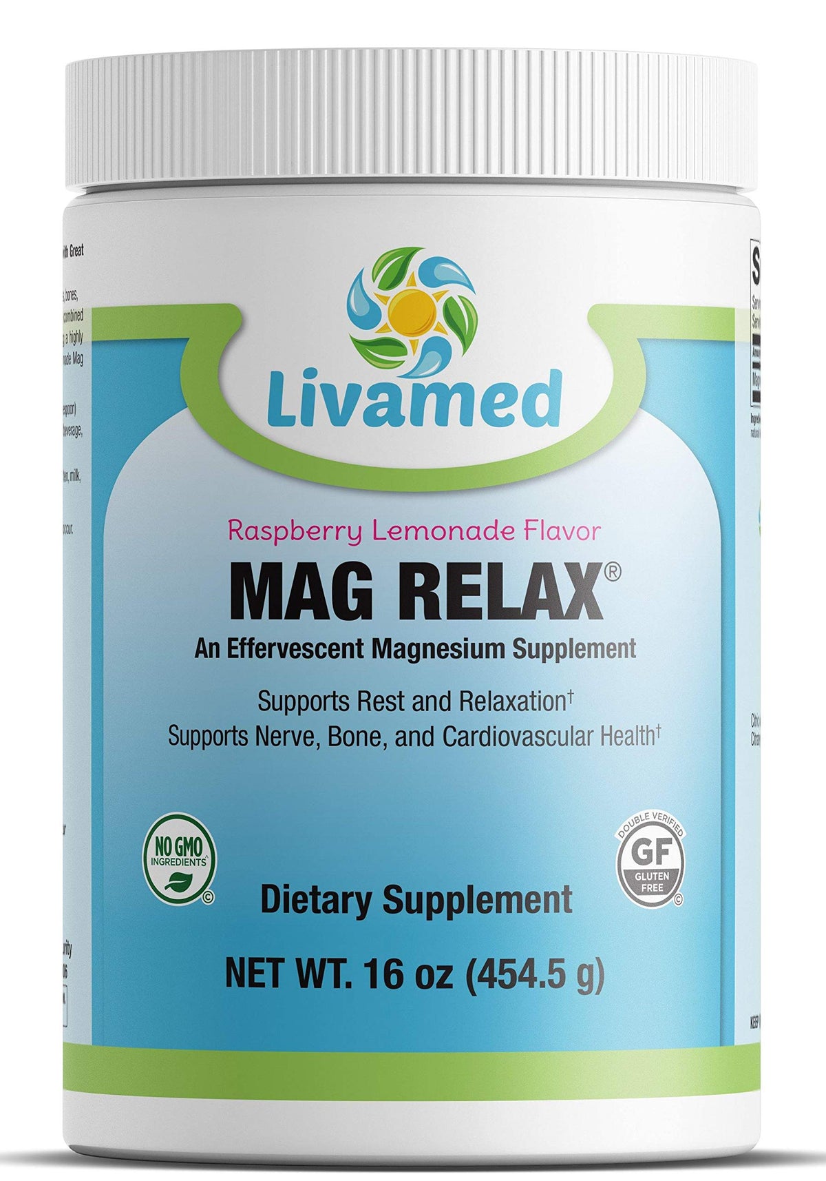 Livamed Mag Relax Magnesium Raspberry Lemonade - 16 oz