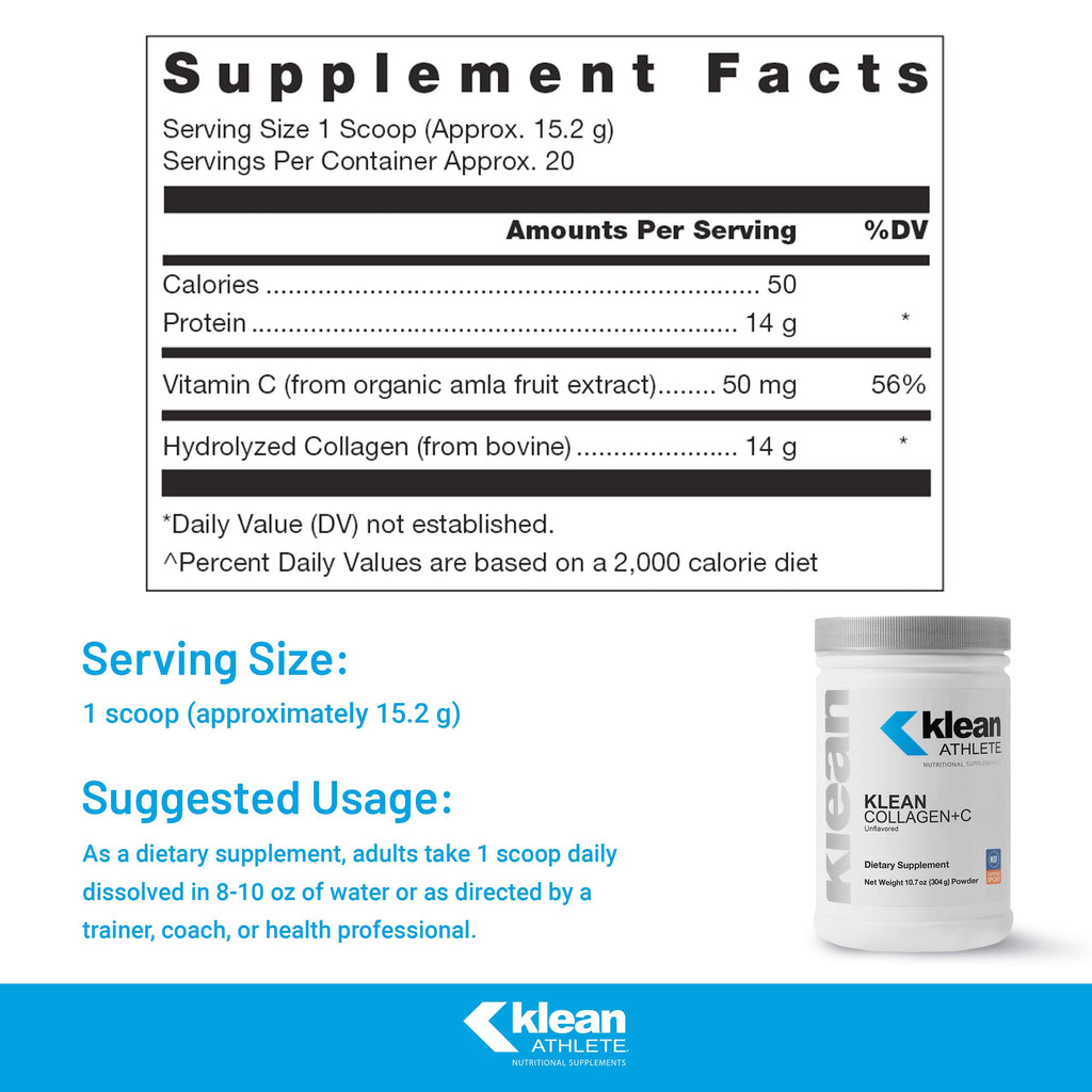 Klean Athlete Klean Collagen+C Powder - 10.7 oz - image 2