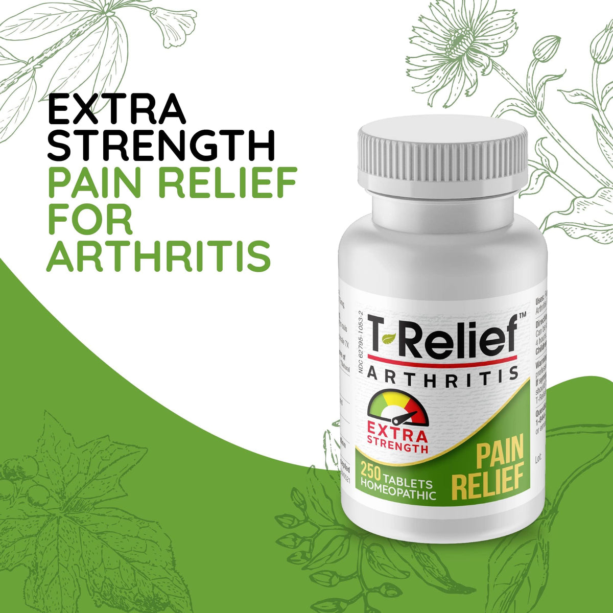 MediNatura T-Relief Joint Aches Extra Strength Chewable Tablets - 250 Count - image 3