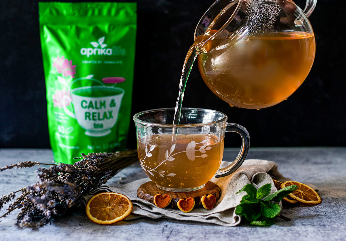 AprikaLife Calm and Relax Herbal Tea with Chamomile - 60 Tea Bags - image 3